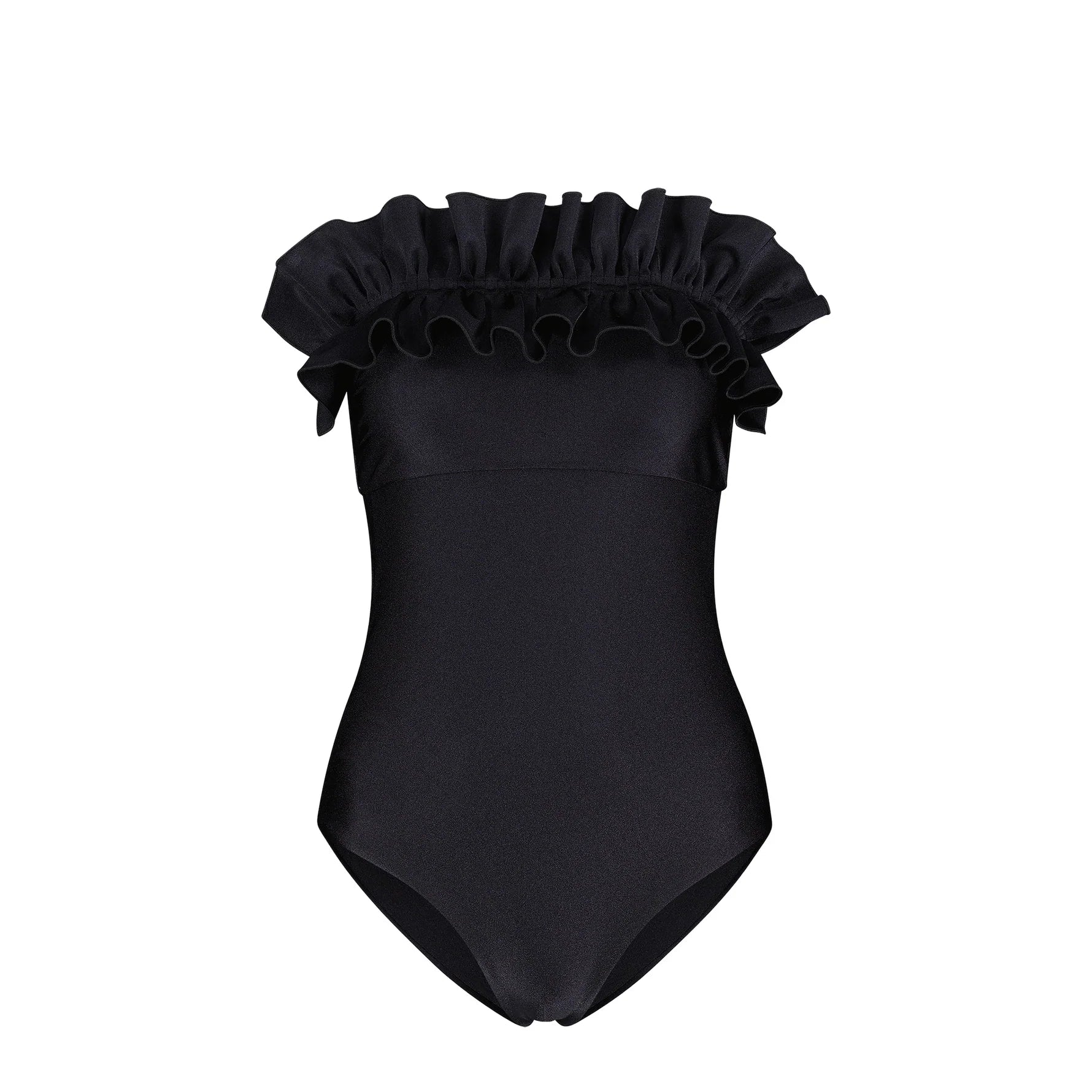 Angela - Ruffled bustier one-piece