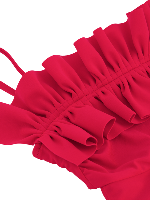 Angela - Ruffled bustier one-piece