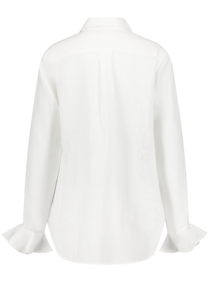 Bee - Linen shirt with ruffles