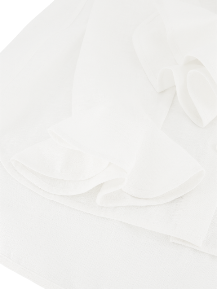 Bee - Linen shirt with ruffles