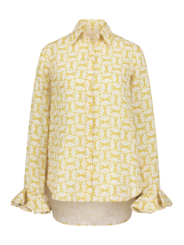 Bee - Linen shirt with ruffles