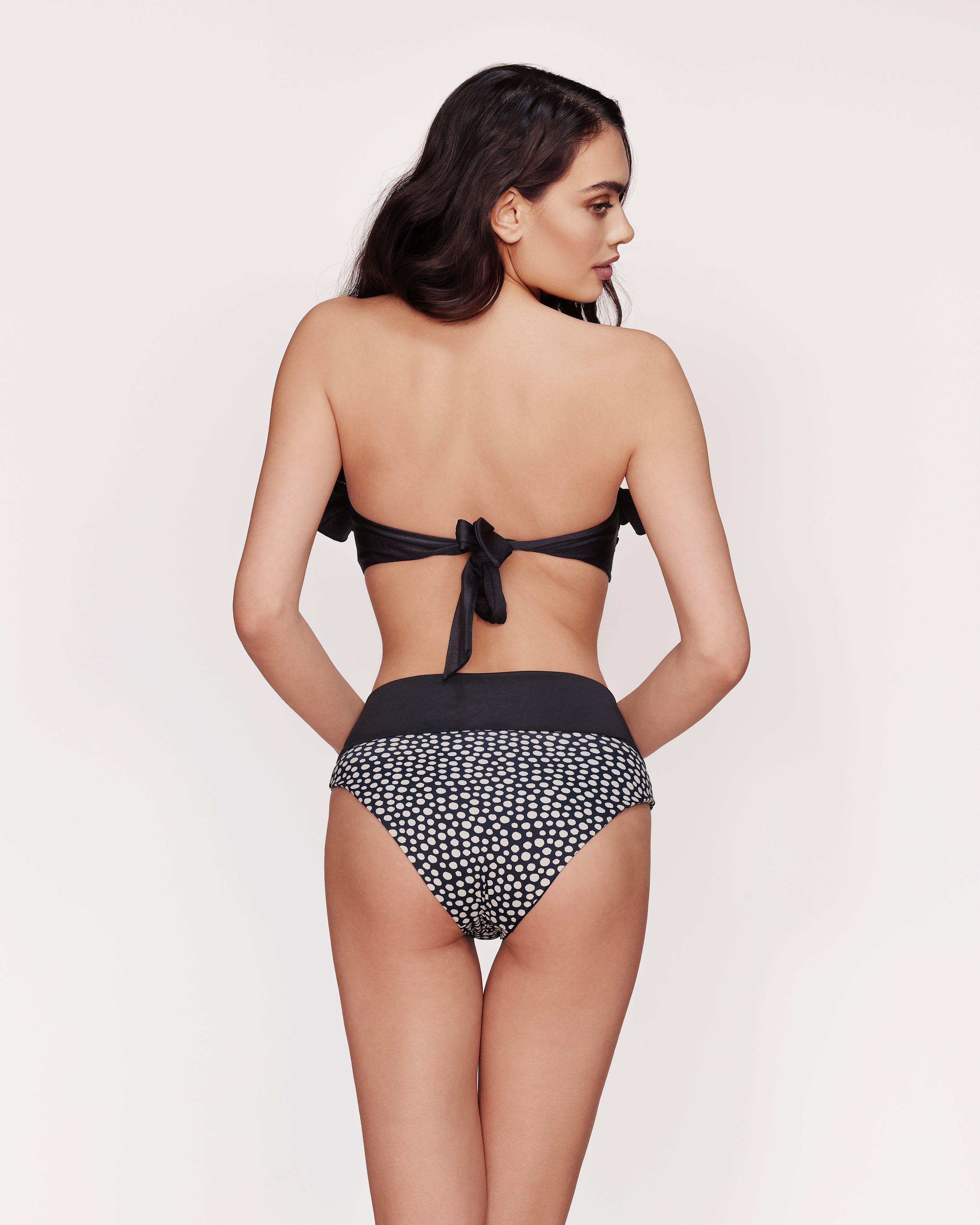 Mia - High-waisted bikini bottom - East hampton