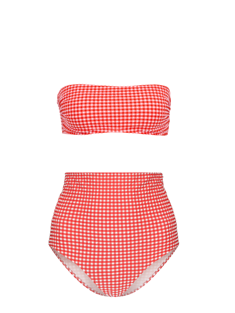 Ara - High-waisted bikini brief Vichy