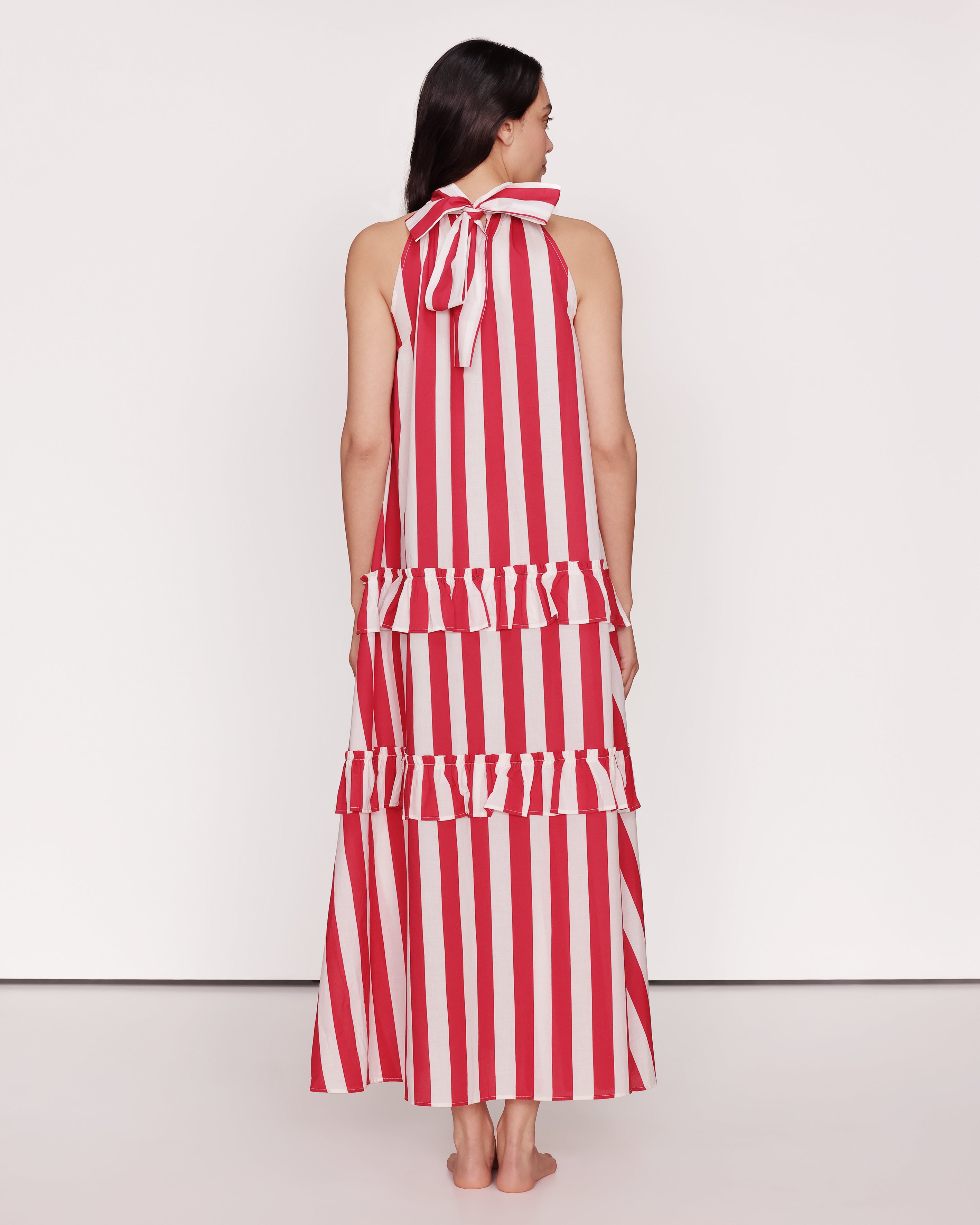Dress Stripes Red and White Singapore GirlsMustHave