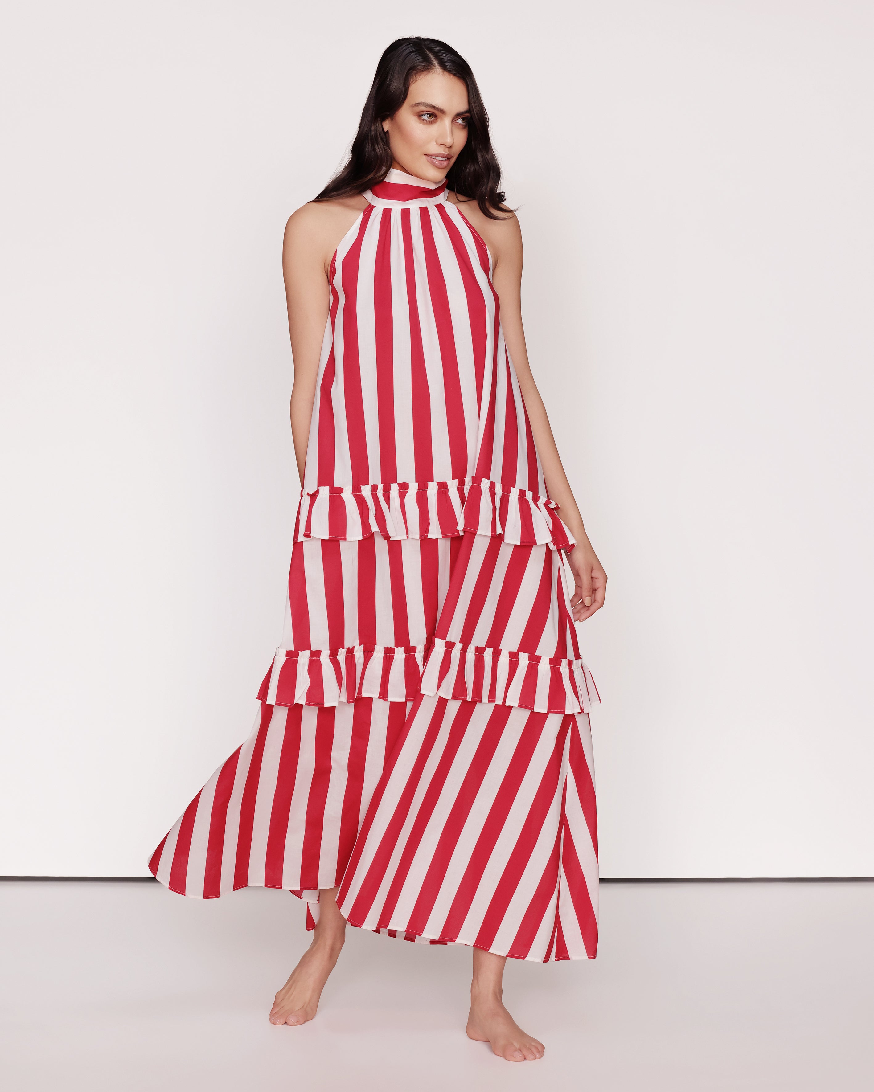 Dress Stripes Red and White Singapore GirlsMustHave