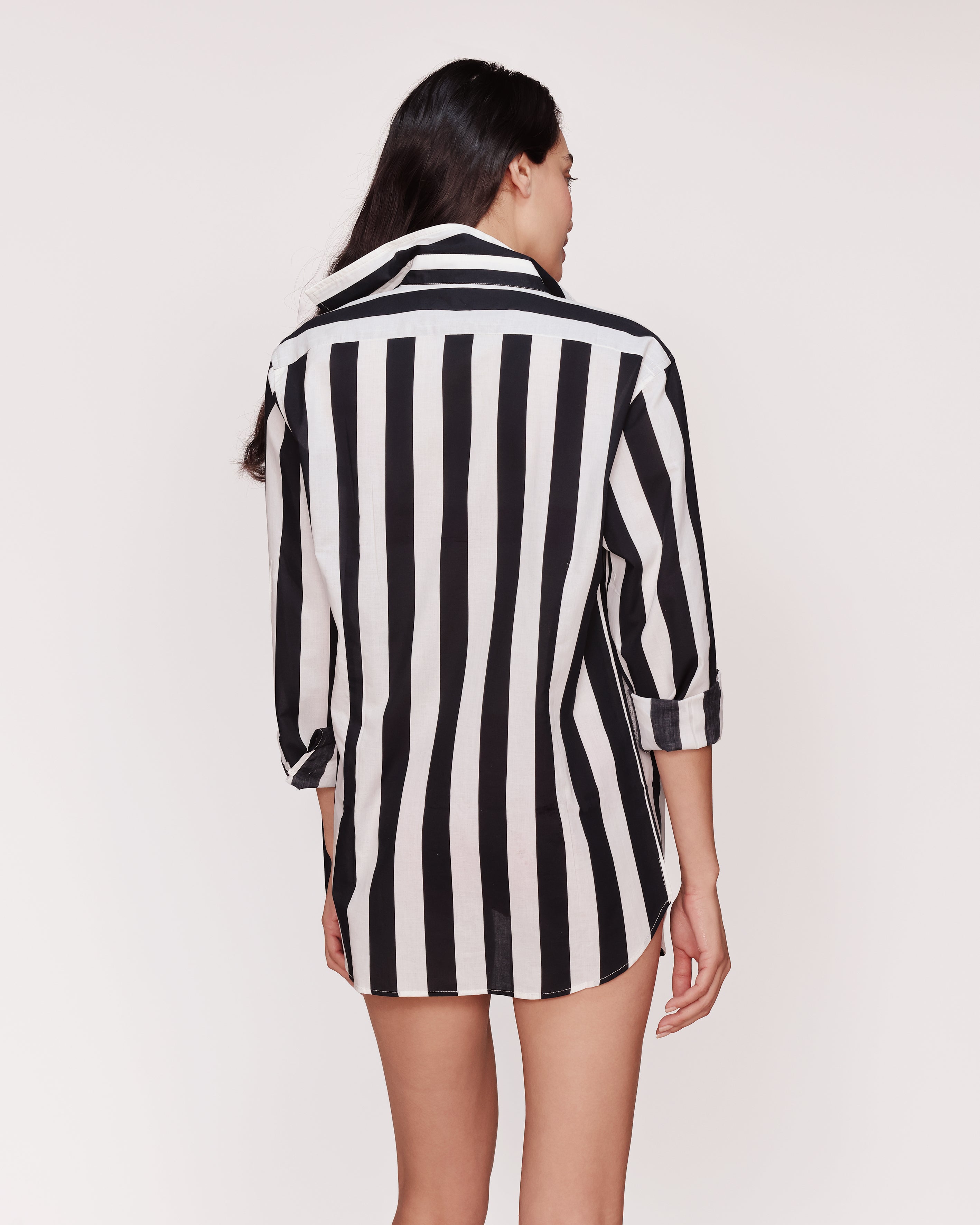 Shirt Stripes Black and White Singapore GirlsMustHave