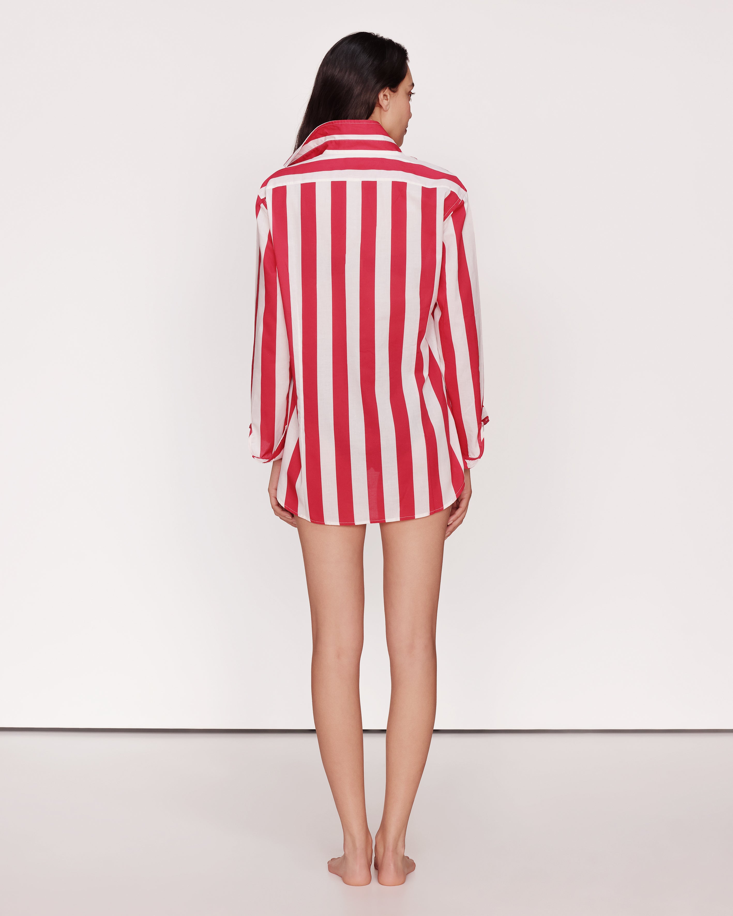 Shirt Stripes Red and White Singapore GirlsMustHave