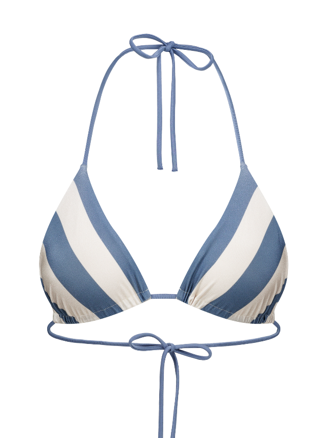Scarlett - Haut de maillot triangle à rayures