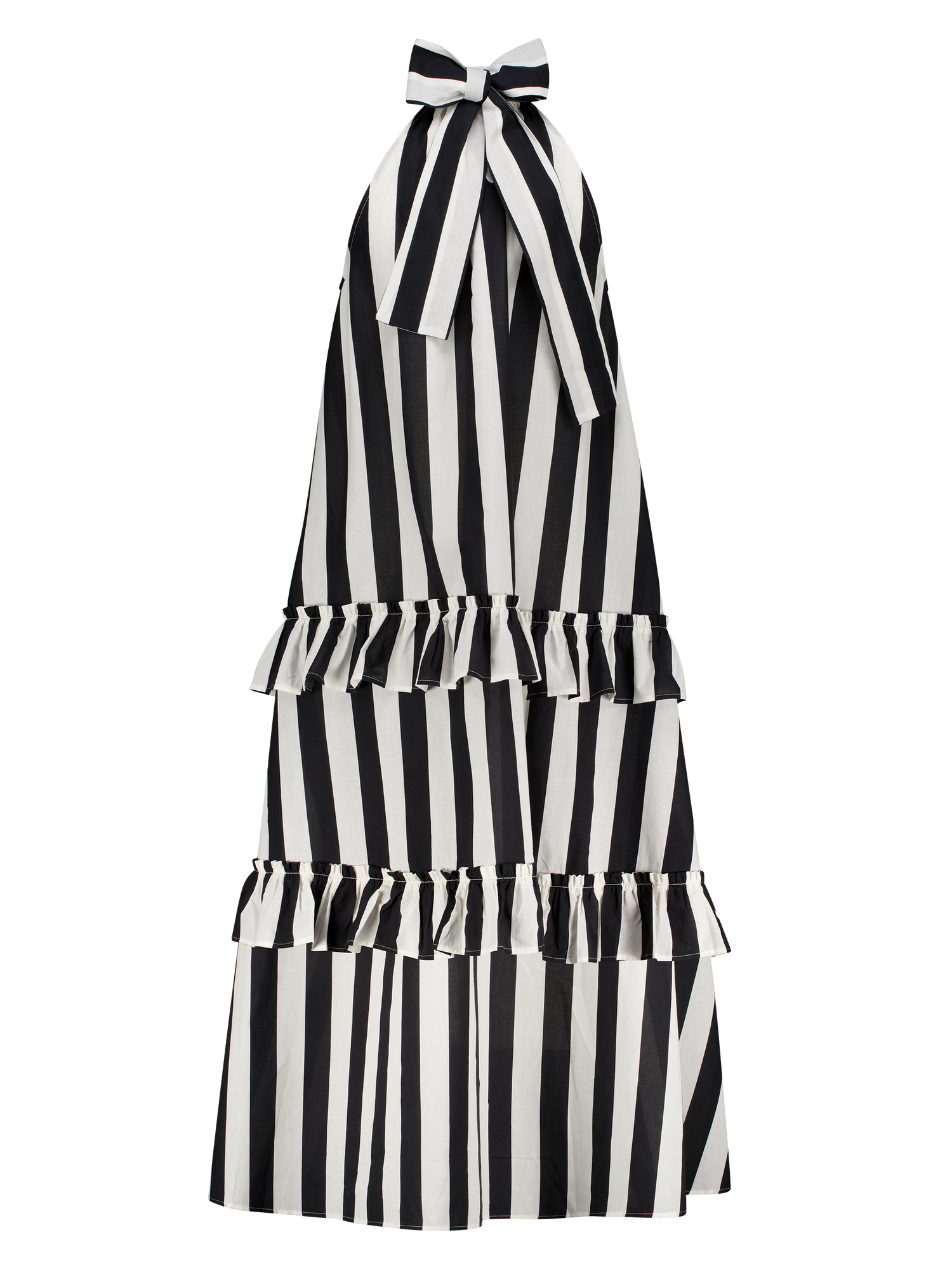 Kleid Streifen Schwarz und Weiß Singapore GirlsMustHave