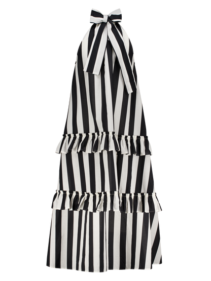 Kleid Streifen Schwarz und Weiß Singapore GirlsMustHave