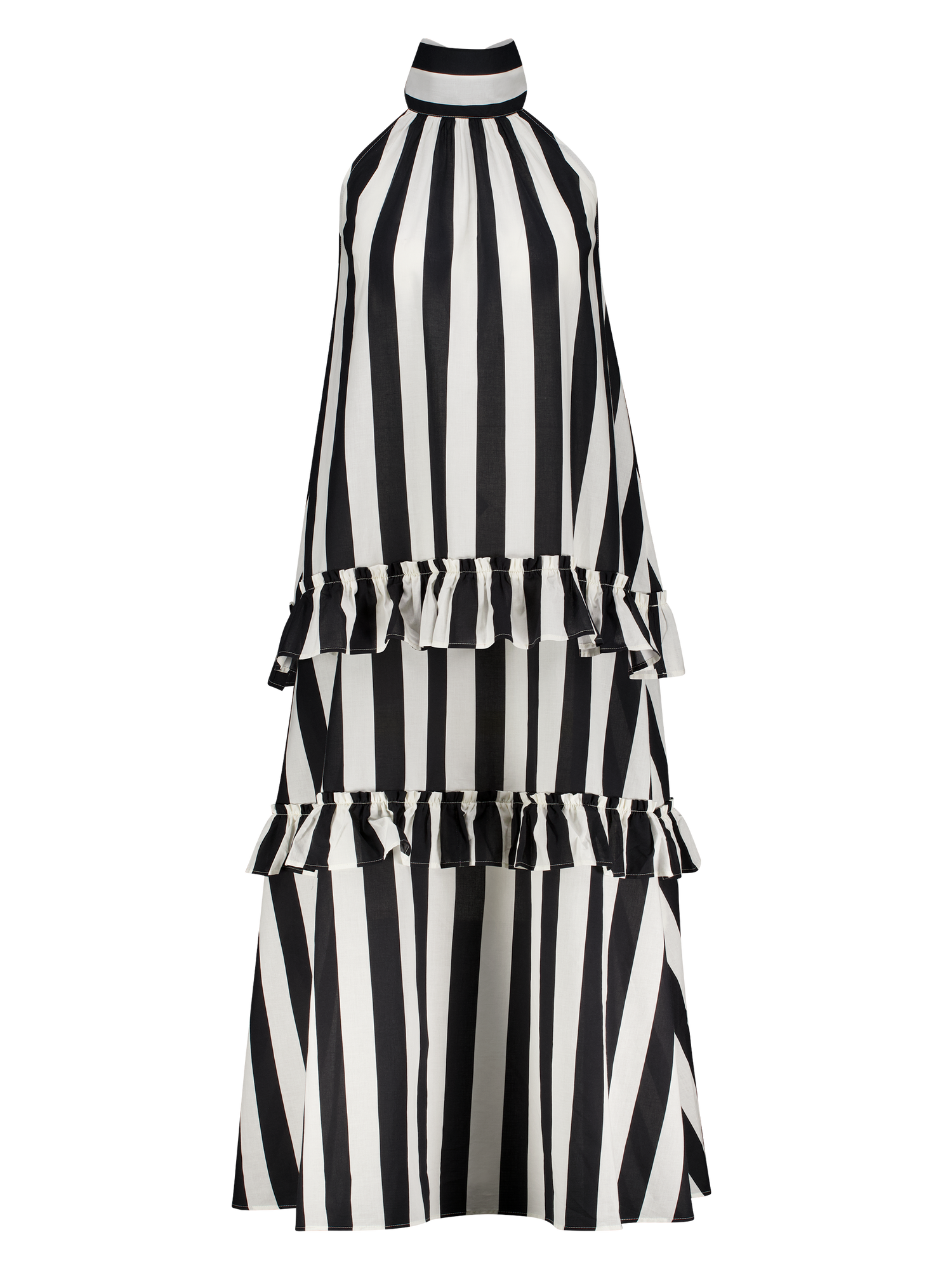 Kleid Streifen Schwarz und Weiß Singapore GirlsMustHave