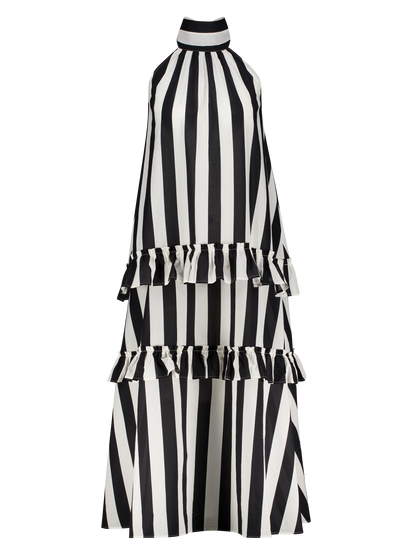 Kleid Streifen Schwarz und Weiß Singapore GirlsMustHave