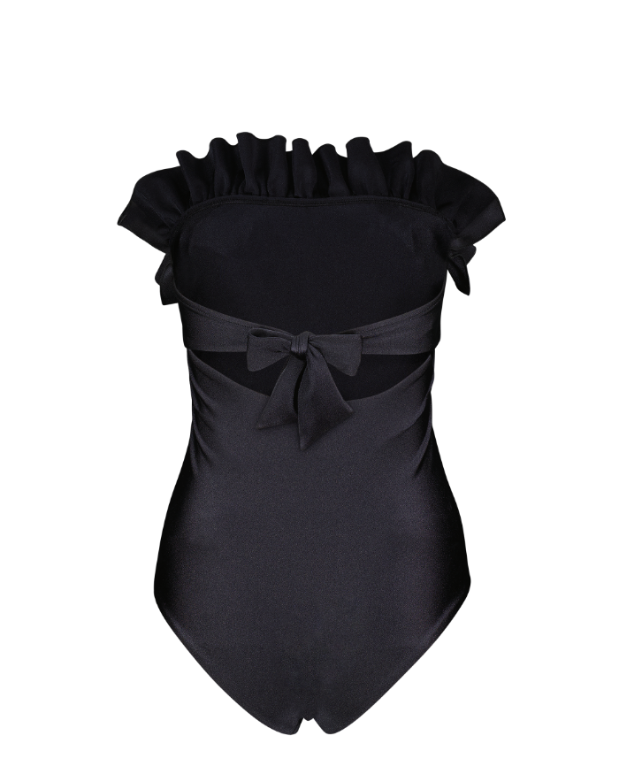 Angela - Ruffled bustier one-piece