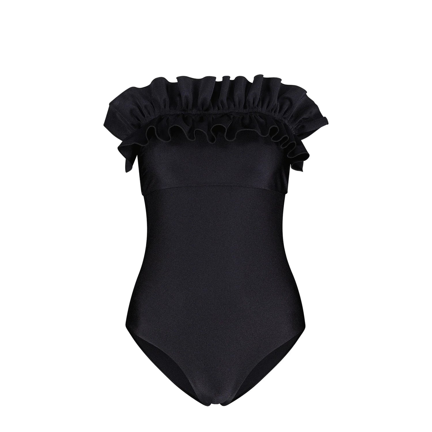 Angela - Ruffled bustier one-piece