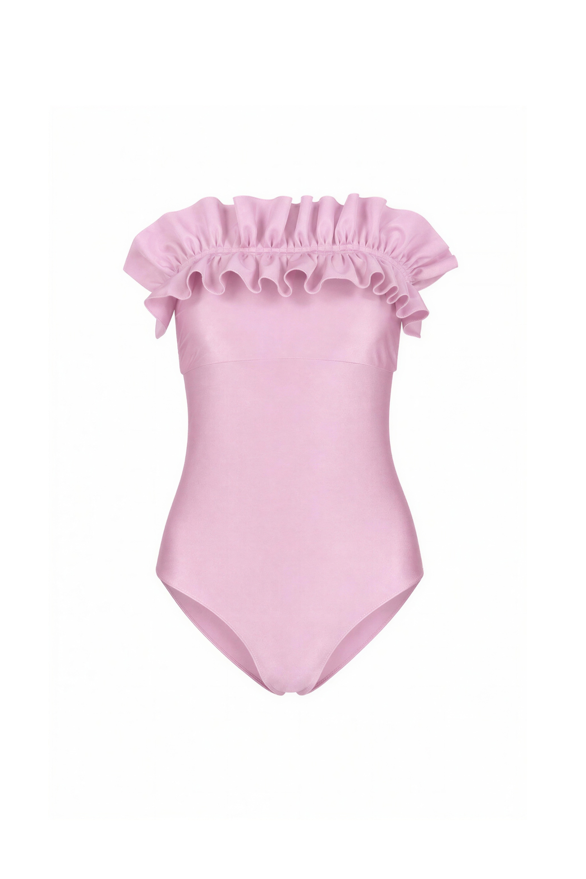 Angela - Ruffled bustier one-piece - Uni Essentiel