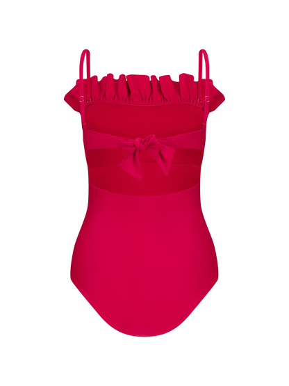 Angela - Ruffled bustier one-piece