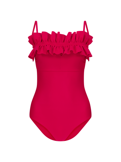 Angela - Ruffled bustier one-piece