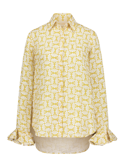 Bee - Linen shirt with ruffles