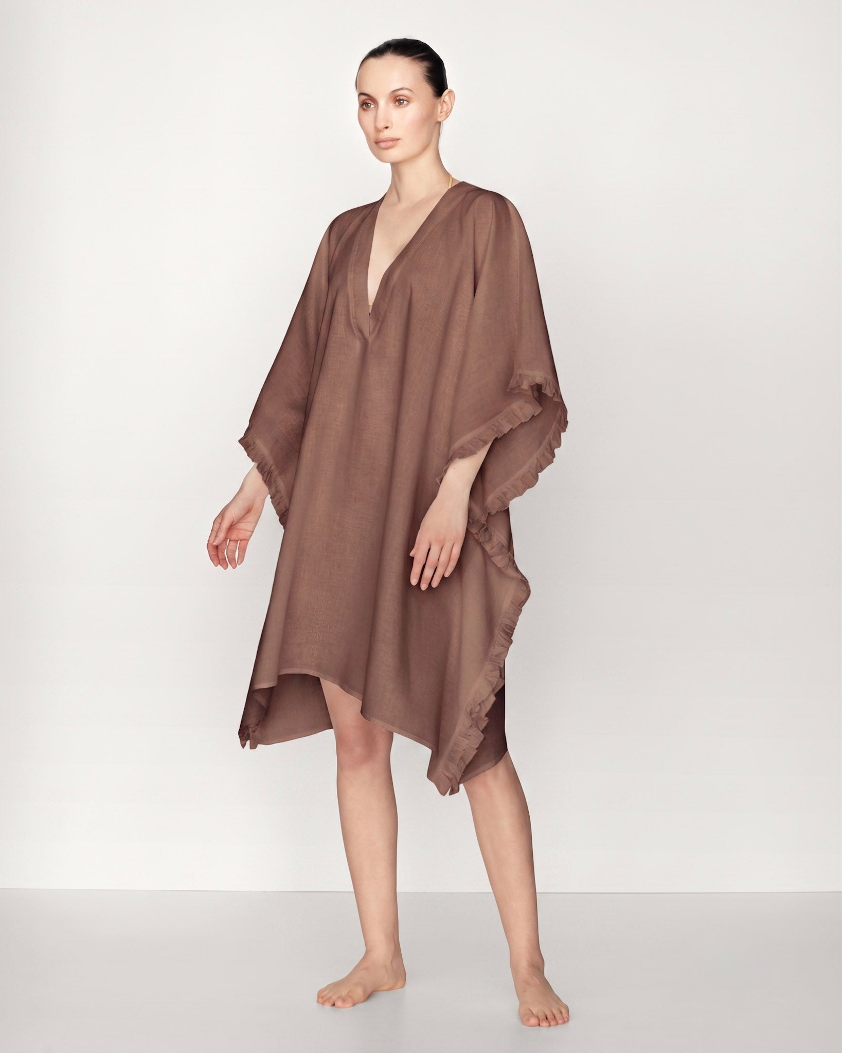 Karen - Kaftan kurz - Baumwollvoile