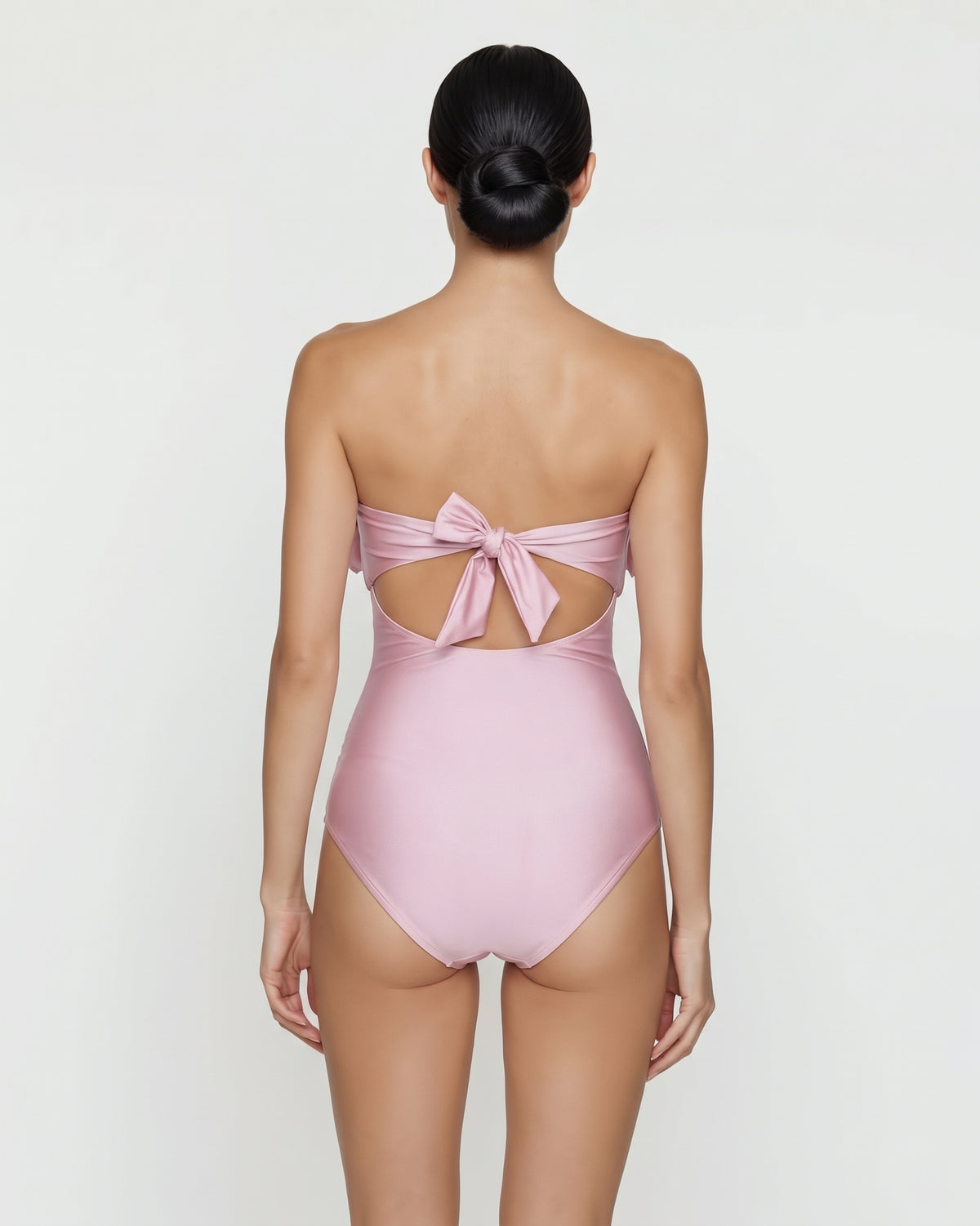 Angela - Ruffled bustier one-piece - Uni Essentiel