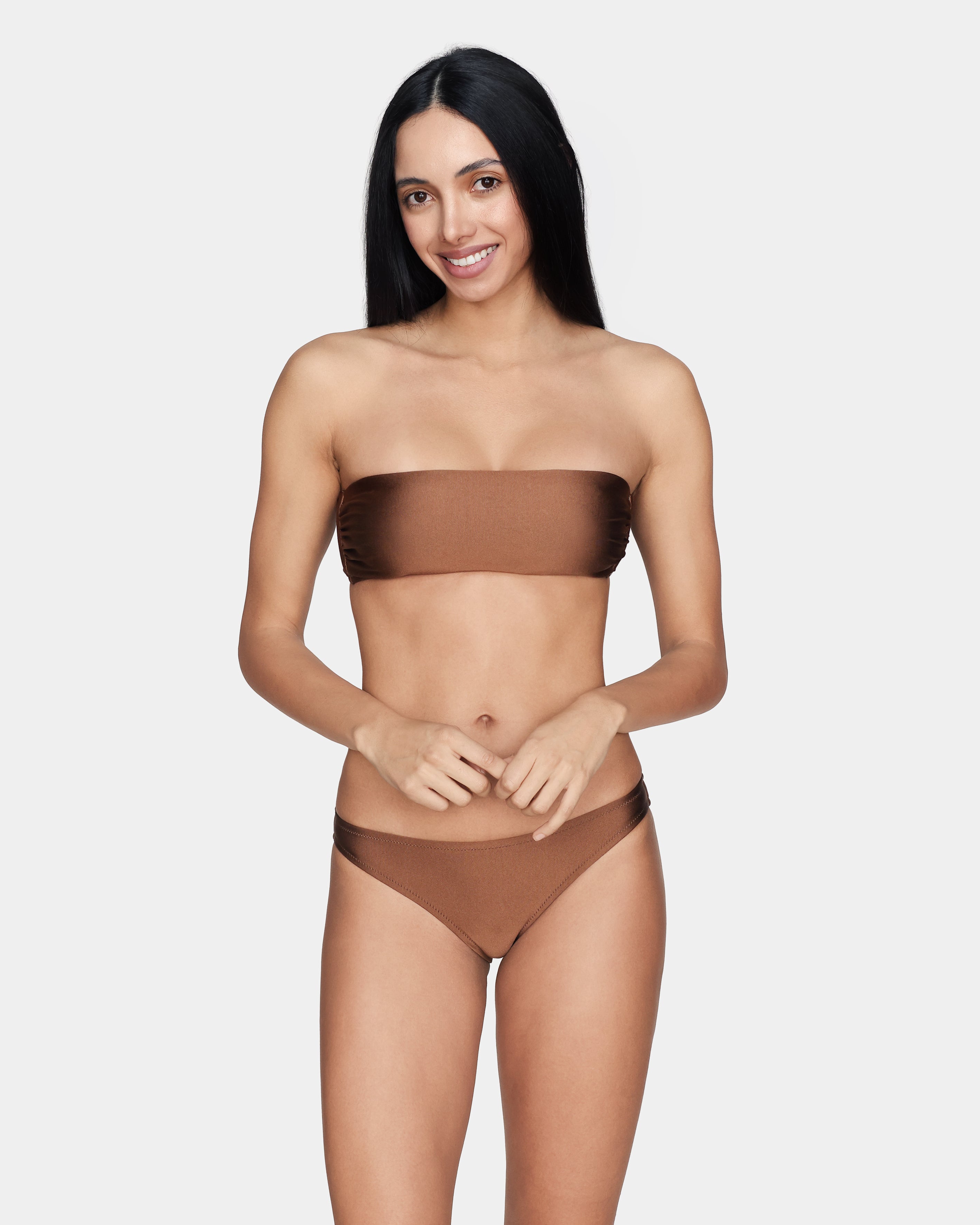 Bella - Bandeau bikini top