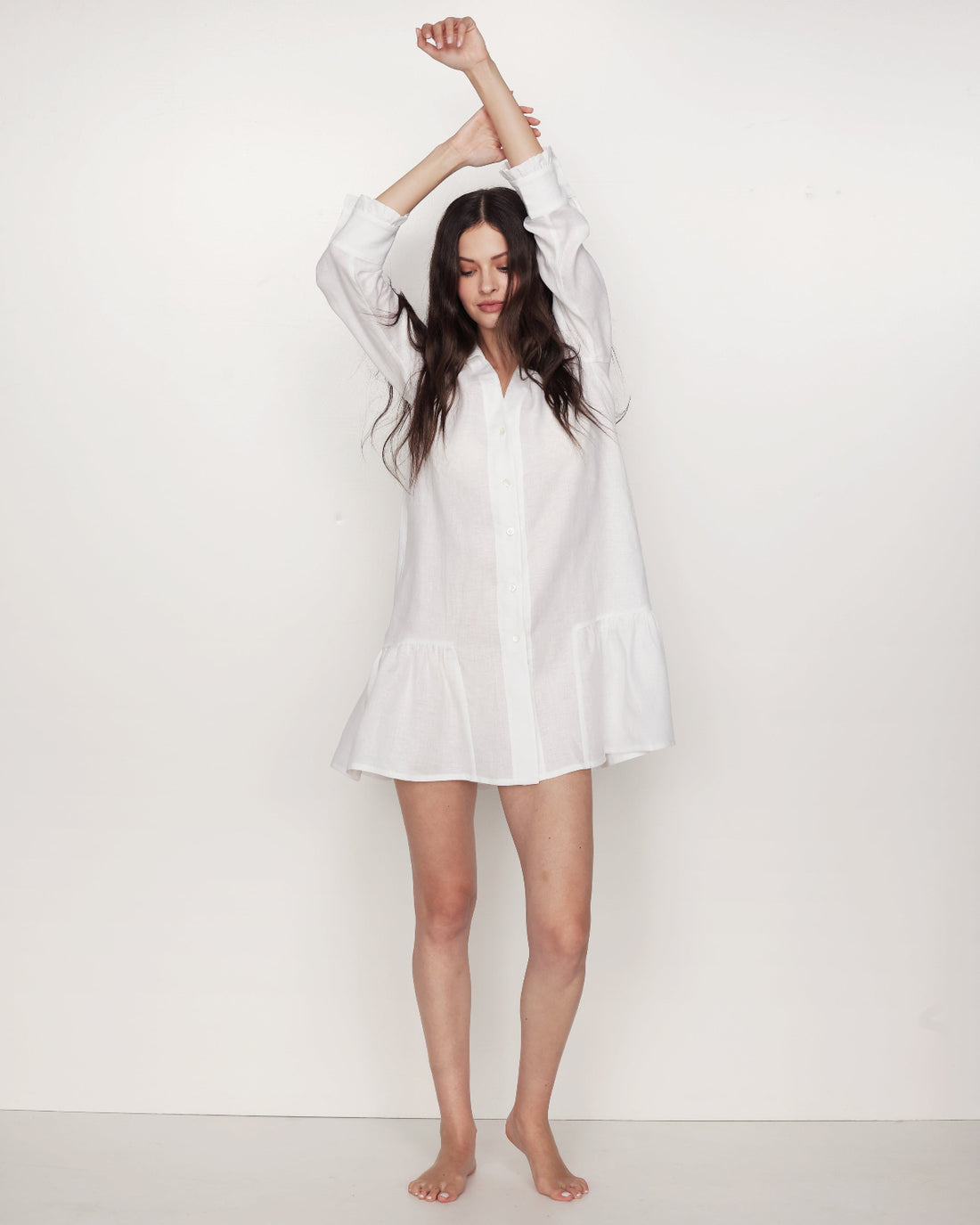 Bianca - Robe-chemise en lin