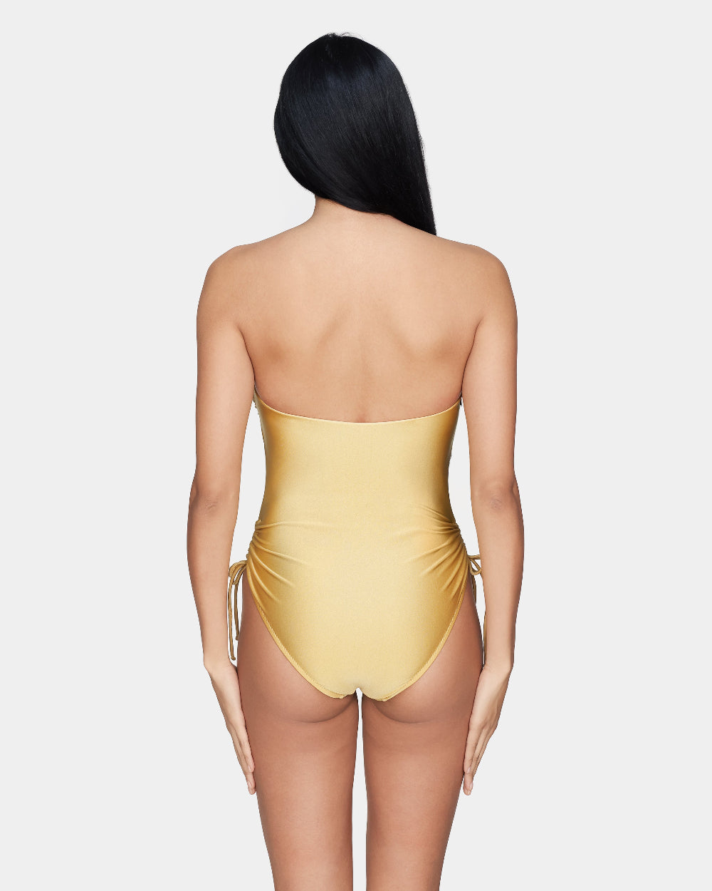 Joan - Tank one-piece with adjustable ties - Plain