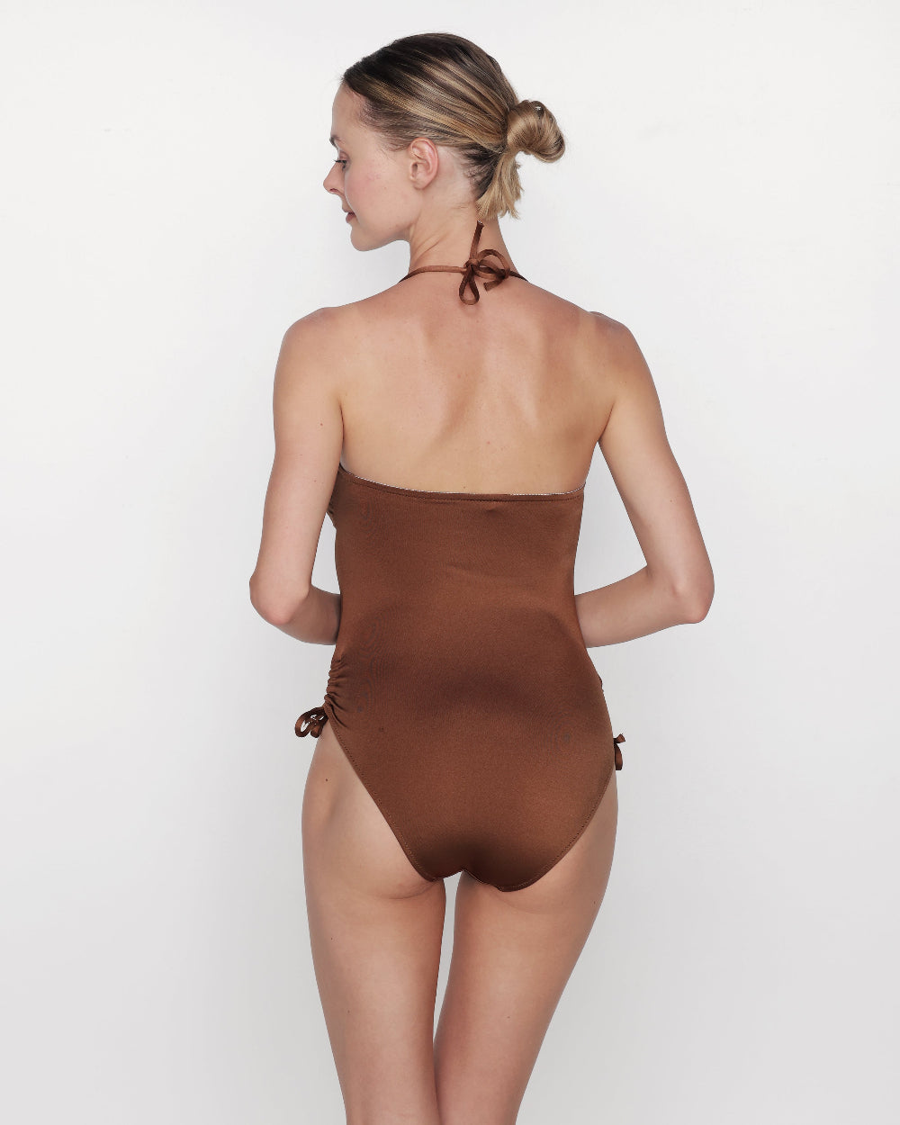 Joan - Swimmer-style one-piece with adjustable ties | Swiss design