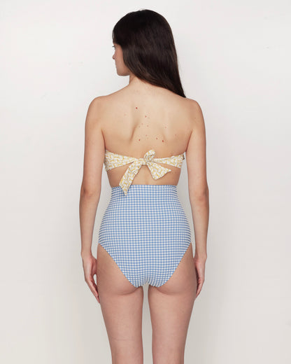 Ara - High-waisted bikini brief Vichy