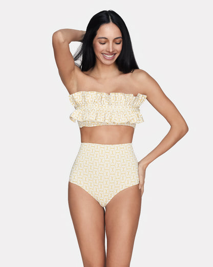 Ara - High-waisted bikini brief print