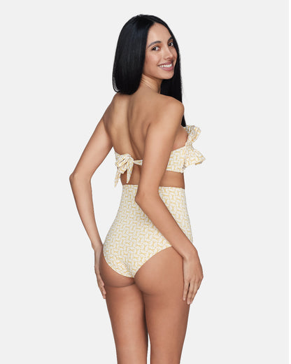 Ara - High-waisted bikini brief print