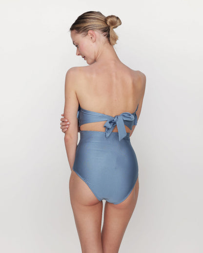 Ara - High-waisted bikini brief azur