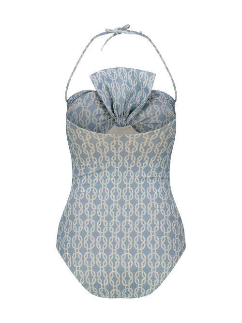 Raquel - Bow bustier one-piece