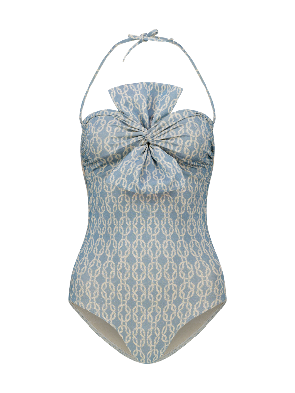 Raquel - Bow bustier one-piece