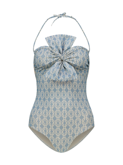 Raquel - Bow bustier one-piece
