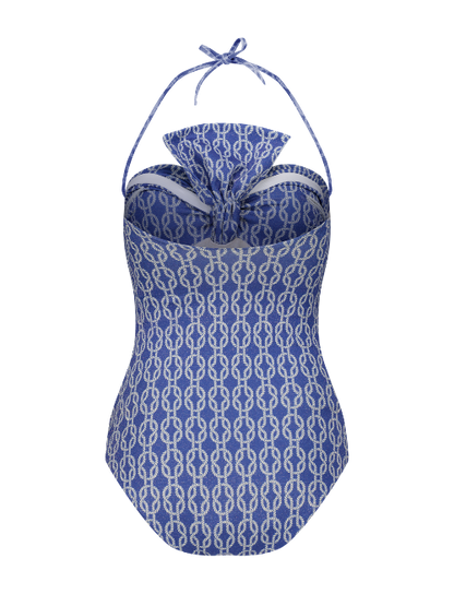 Raquel - Bow bustier one-piece