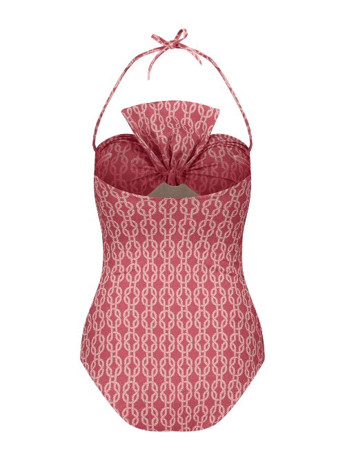 Raquel - Bow bustier one-piece