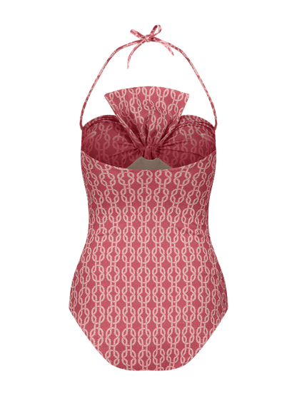 Raquel - Bow bustier one-piece