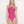 RAQUEL - Pink Bow-detail bandeau swimsuit