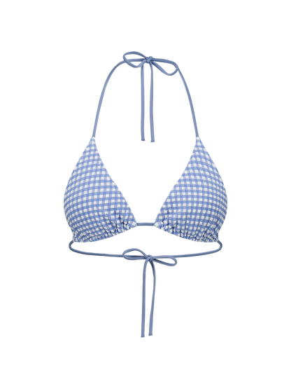 Scarlett - Triangle bikini top - Vichy print