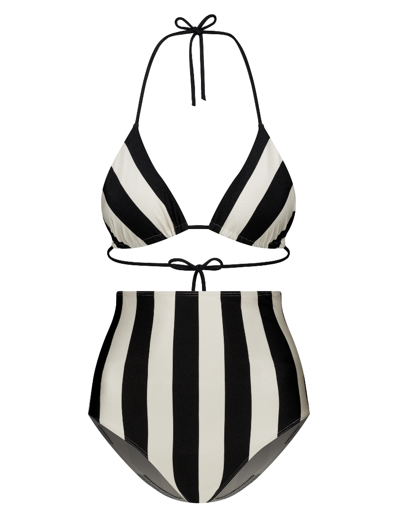 Ara - High-waisted bikini brief stripes