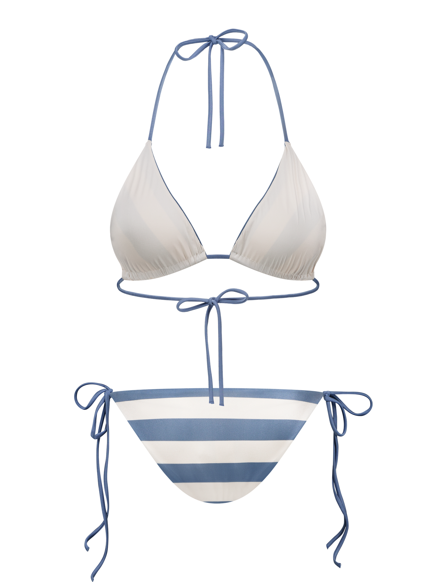 Scarlett - Triangle bikini top stripes