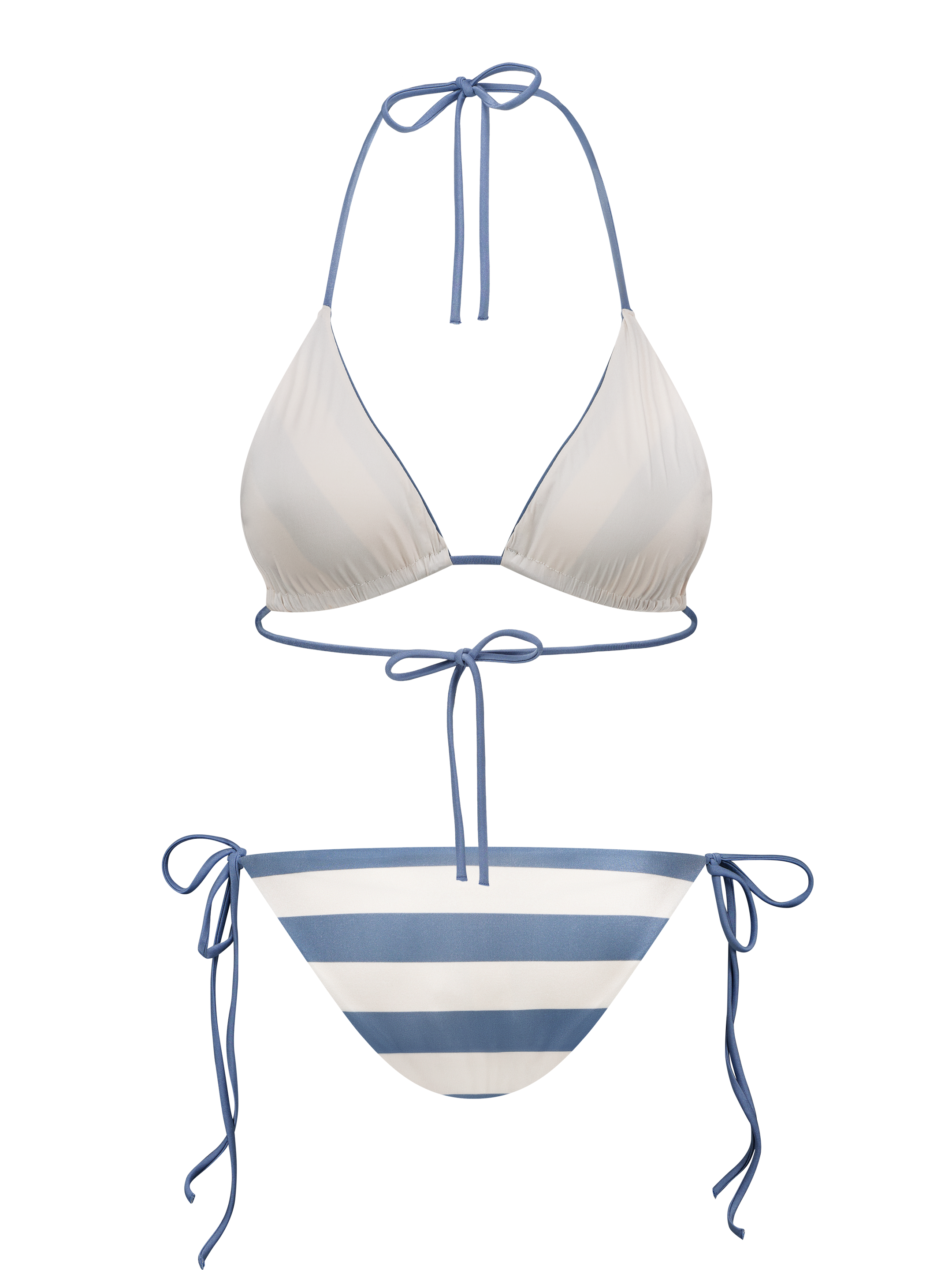 Scarlett - Triangle bikini top stripes