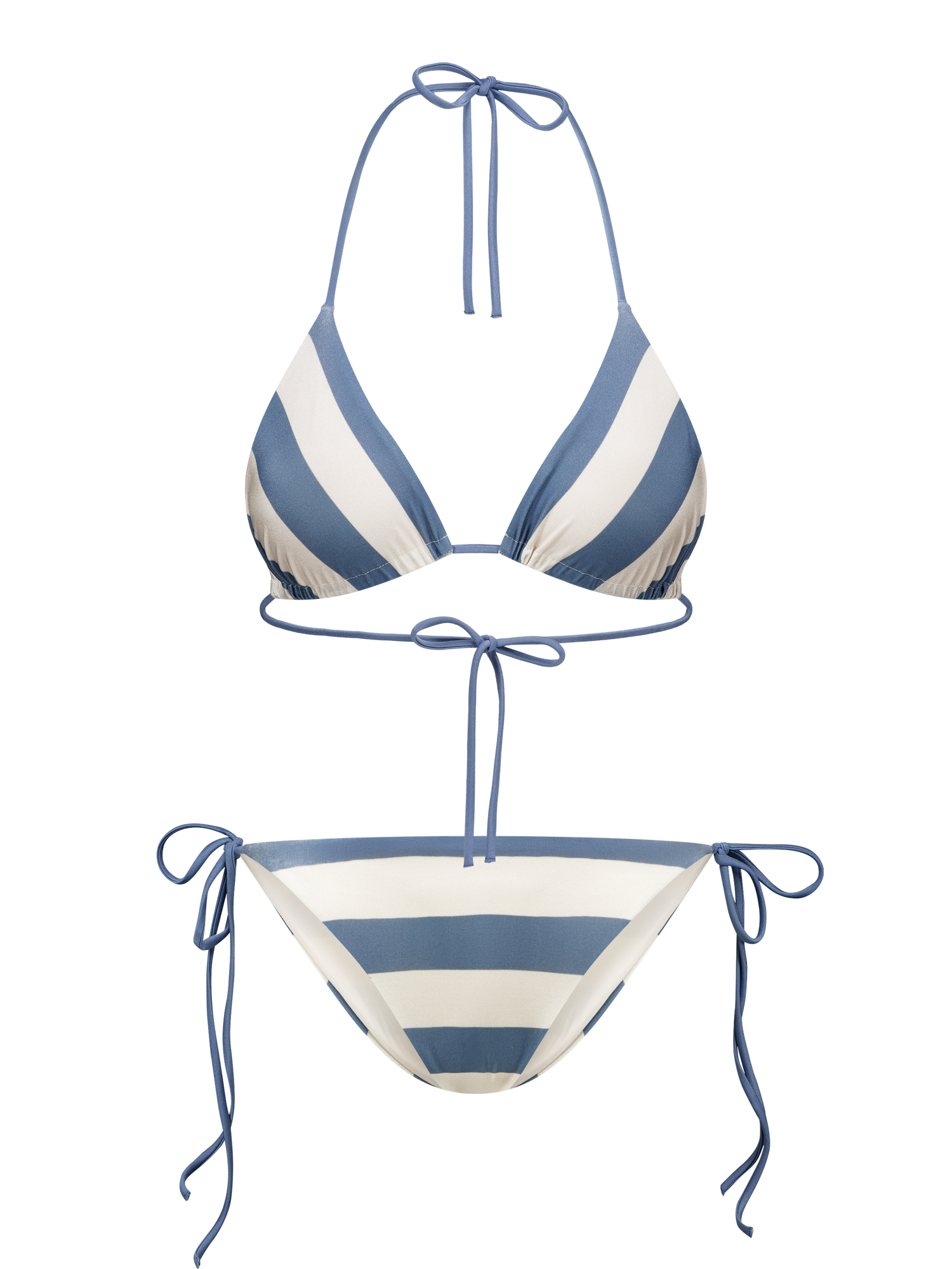 Scarlett - Triangle bikini top stripes
