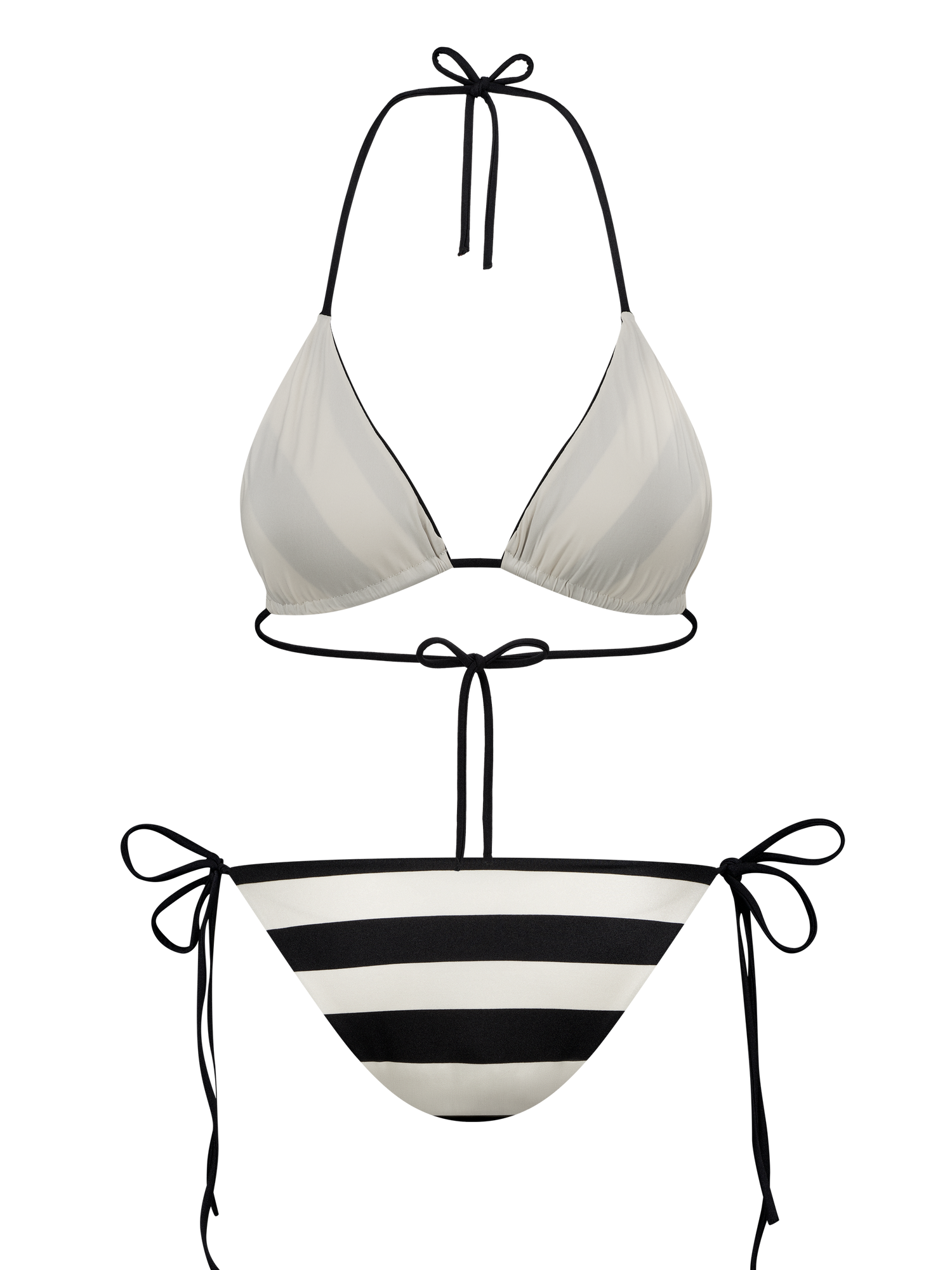 Scarlett - Triangle bikini top stripes