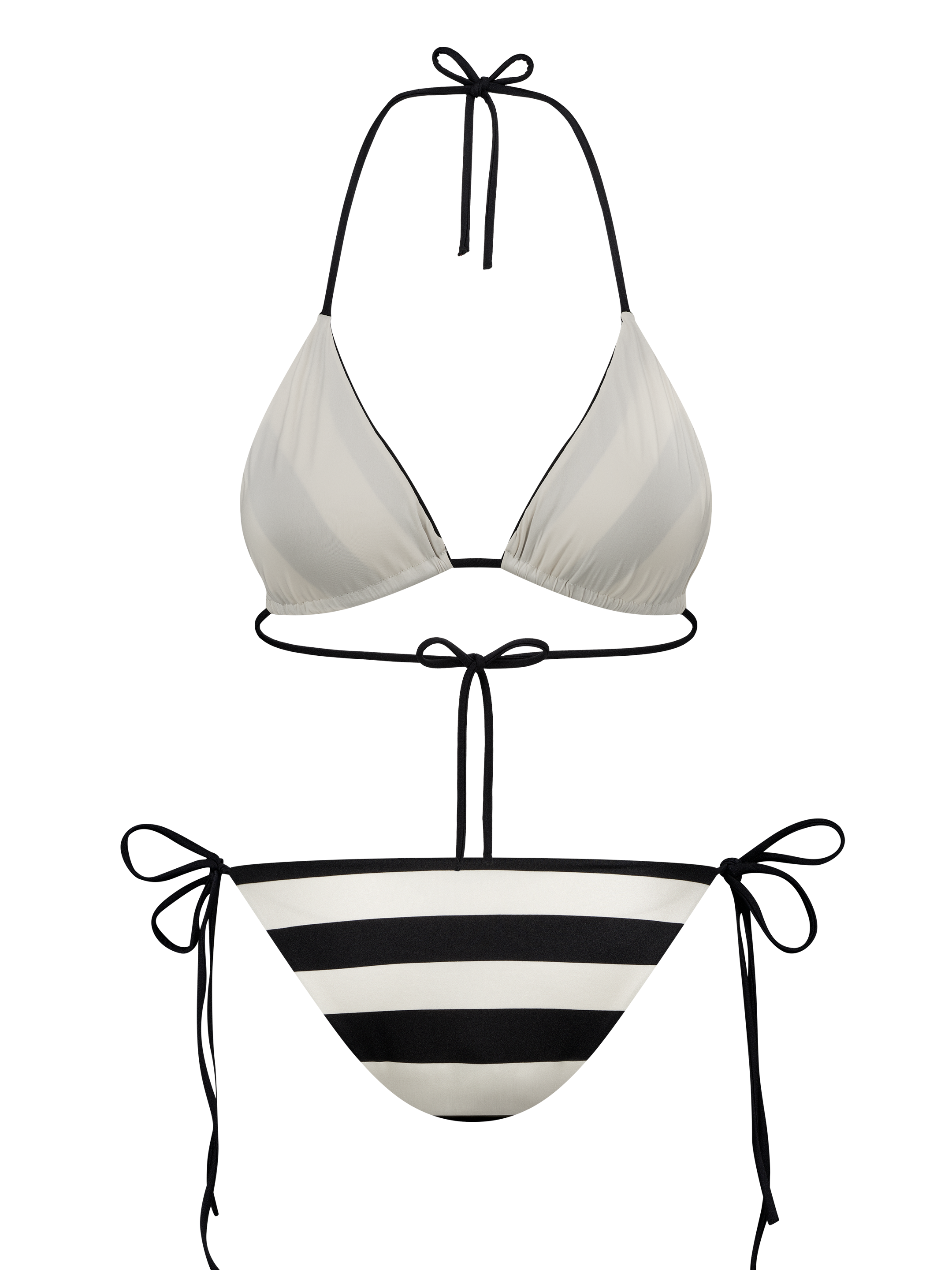 Scarlett - Triangle bikini top stripes