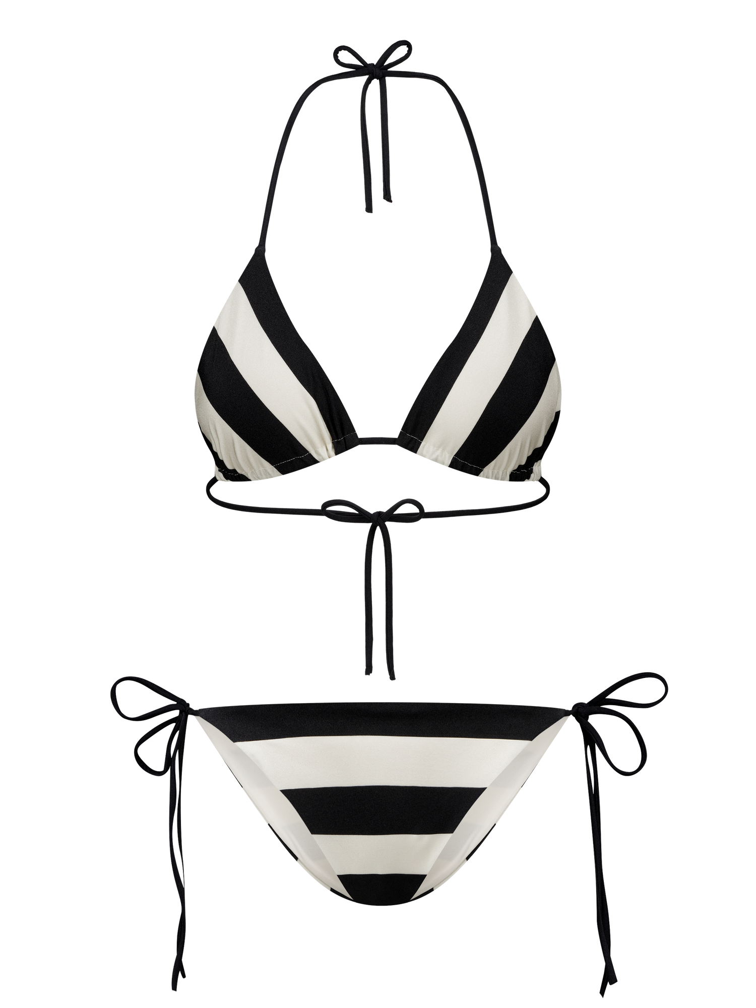 Scarlett - Triangle bikini top stripes
